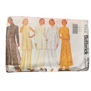 Butterick 5944 Sewing Pattern Misses Tunic Duster Jacket Pants Sizes 14-18